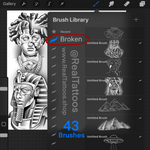 “Broken” *Procreate BushSet