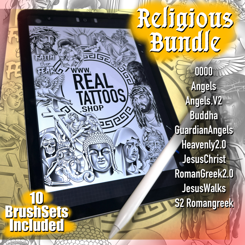 SACRED — Religious Procreate Tattoo Bundle