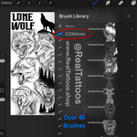 S2 wolves *Procreate BrushSet