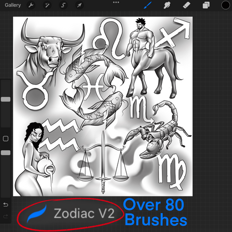 Zodiac V2 *Procreate BrushSet