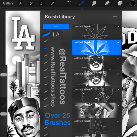 “LA” *Procreate BrushSet