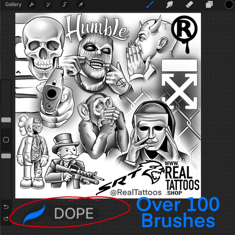 “Dope” *Procreate BrushSet